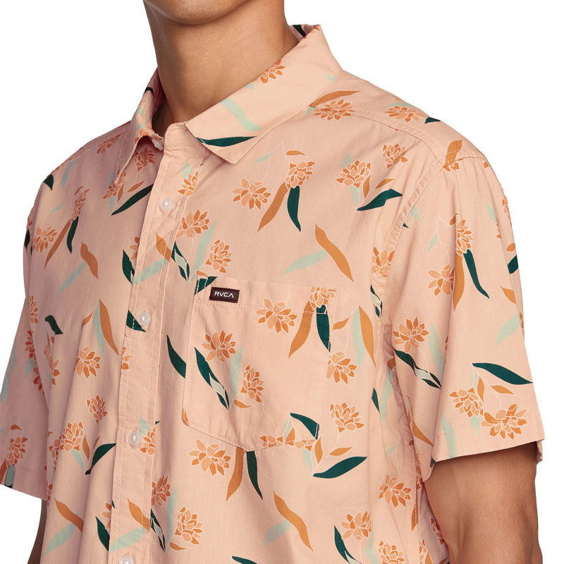 RVCA Botanical Shirt - Dusty Pink