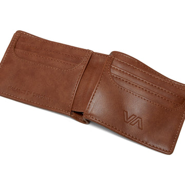 RVCA Coin Flip Wallet - Tan
