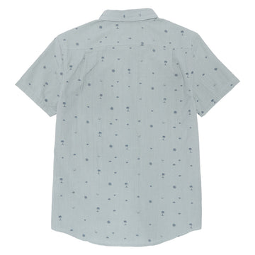 RVCA Exotica Seersucker Shirt - Green Tea