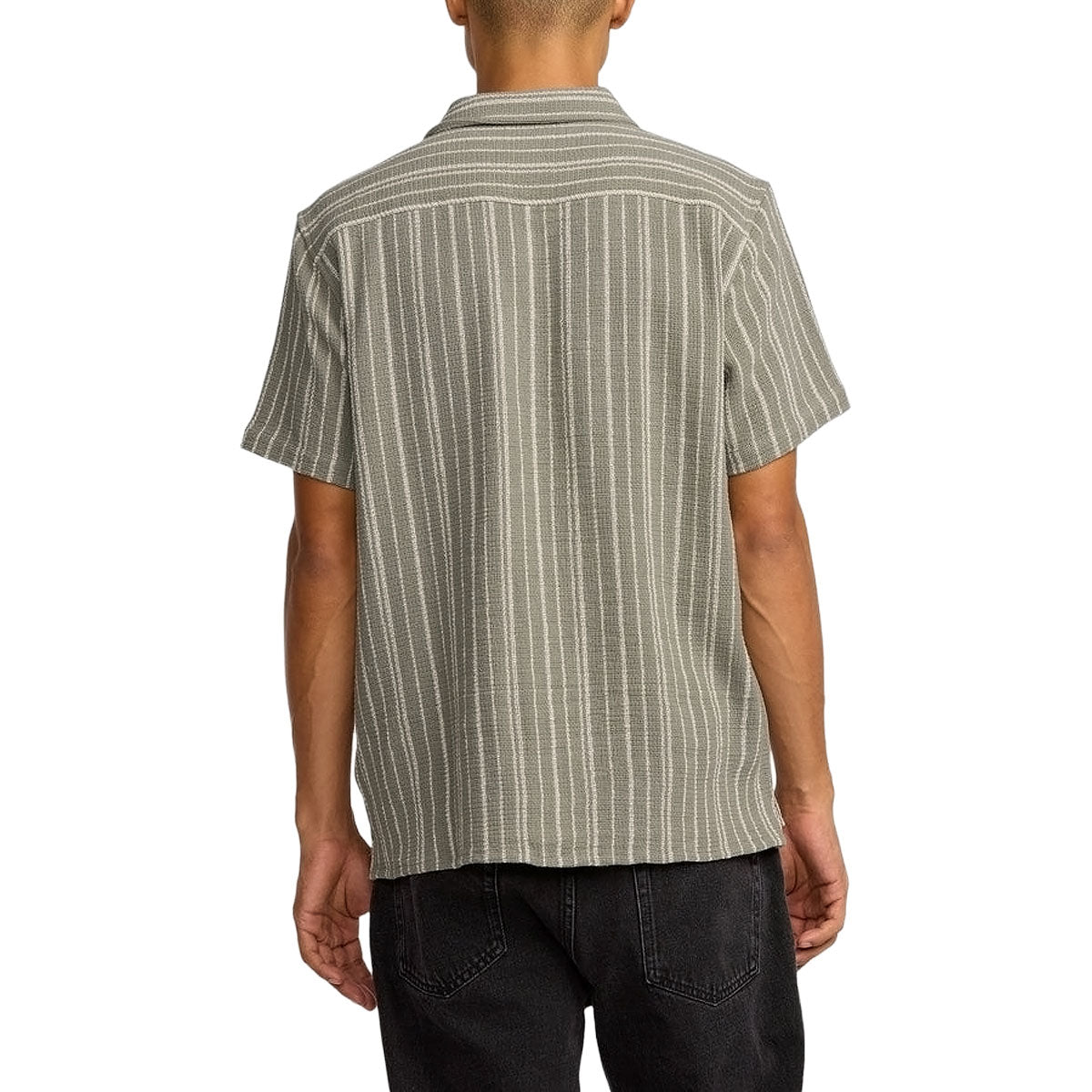 RVCA Vacancy Stripe Shirt - Light Olive image 2