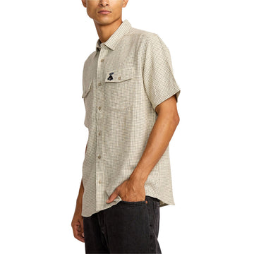 RVCA x KSL Yarn Dye Shirt - Silver Bleach