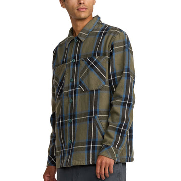 RVCA Flight Risk Shirt Jacket - Hunter Green