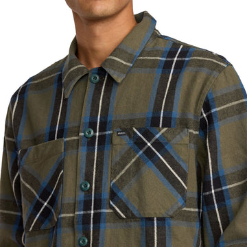 RVCA Flight Risk Shirt Jacket - Hunter Green