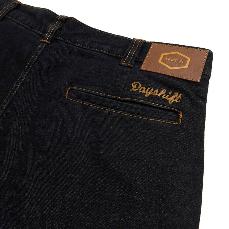 RVCA Americana Dayshift Denim Chino Pants - Black Denim