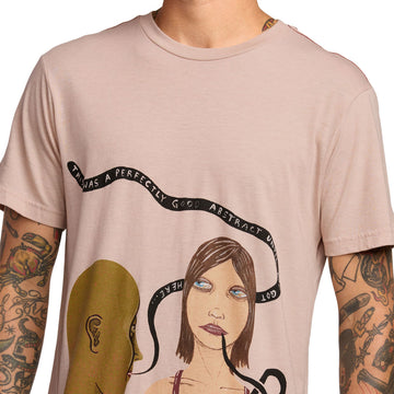 RVCA You're Still Here T-Shirt - Pale Mauve