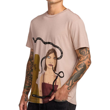 RVCA You're Still Here T-Shirt - Pale Mauve