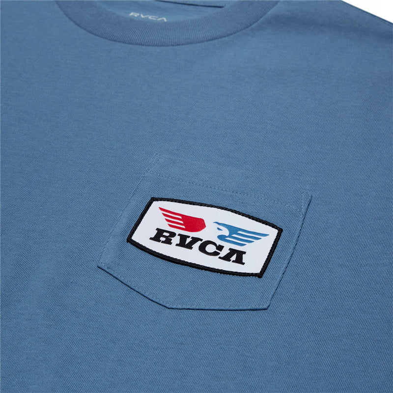RVCA Soar Pocket T-Shirt - Federal Blue