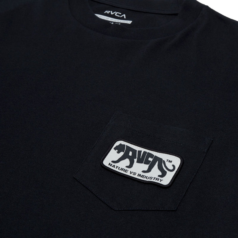 RVCA Big Cat Pocket T-Shirt - Black