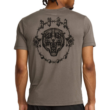 RVCA Benj Tiger Eyes T-Shirt - Mushroom