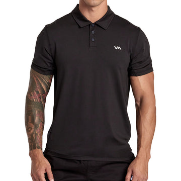 RVCA Sport Vent Polo Shirt - New Black