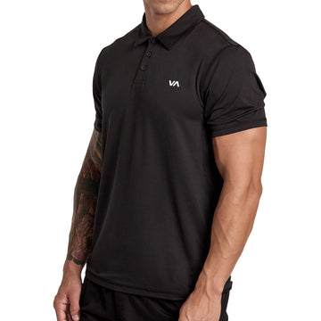 RVCA Sport Vent Polo Shirt - New Black