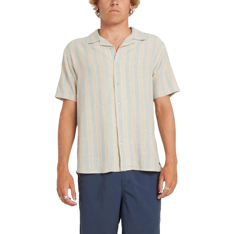 RVCA Beat Stripe Shirt - Chambray