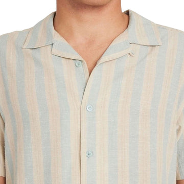RVCA Beat Stripe Shirt - Chambray