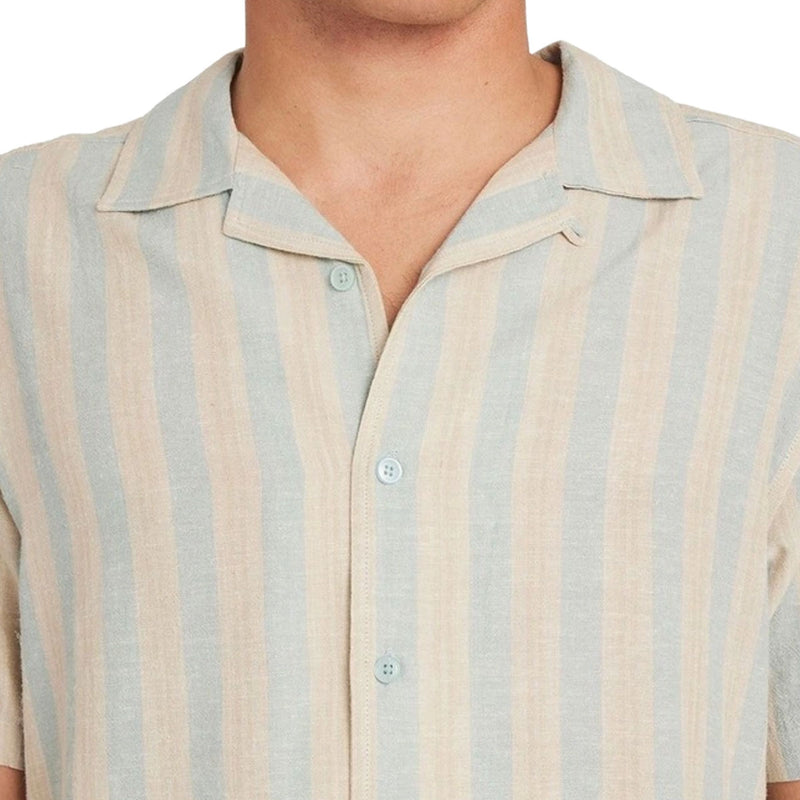 RVCA Beat Stripe Shirt - Chambray