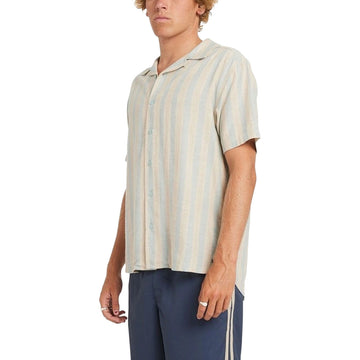 RVCA Beat Stripe Shirt - Chambray