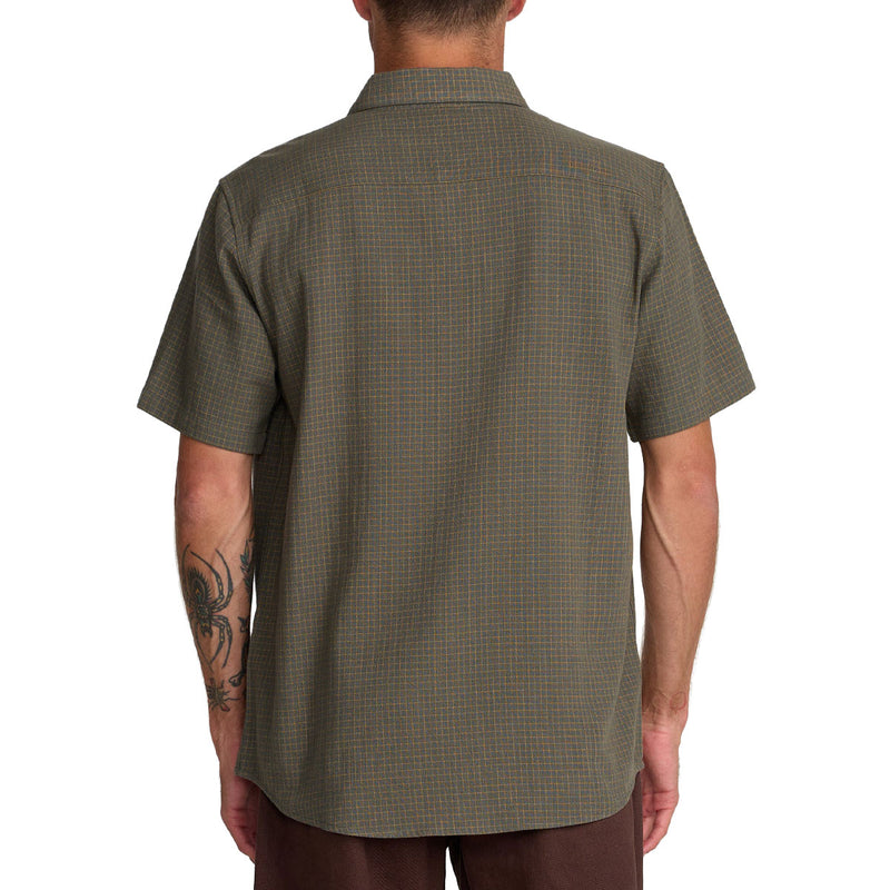 RVCA Costa Plaid Shirt - Sage Leaf