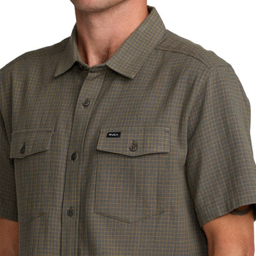 RVCA Costa Plaid Shirt - Sage Leaf