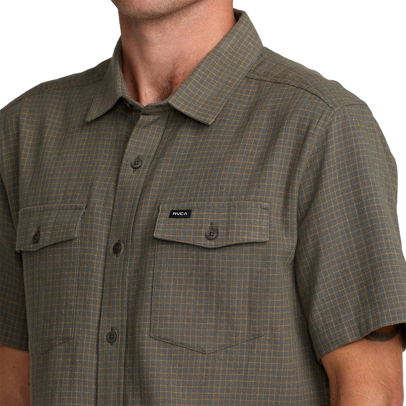 RVCA Costa Plaid Shirt - Sage Leaf