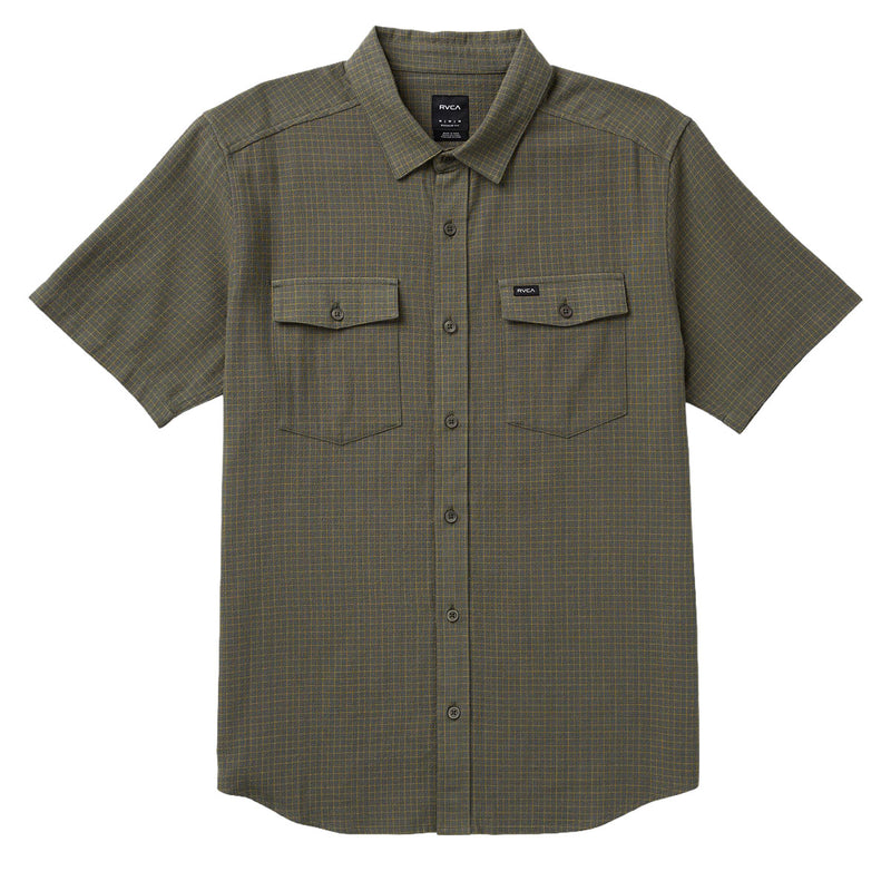 RVCA Costa Plaid Shirt - Sage Leaf