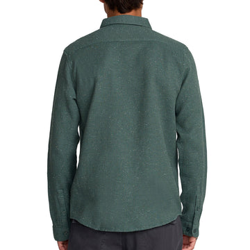 RVCA Dayshift Flannel Long Sleeve Shirt - Balsam Green