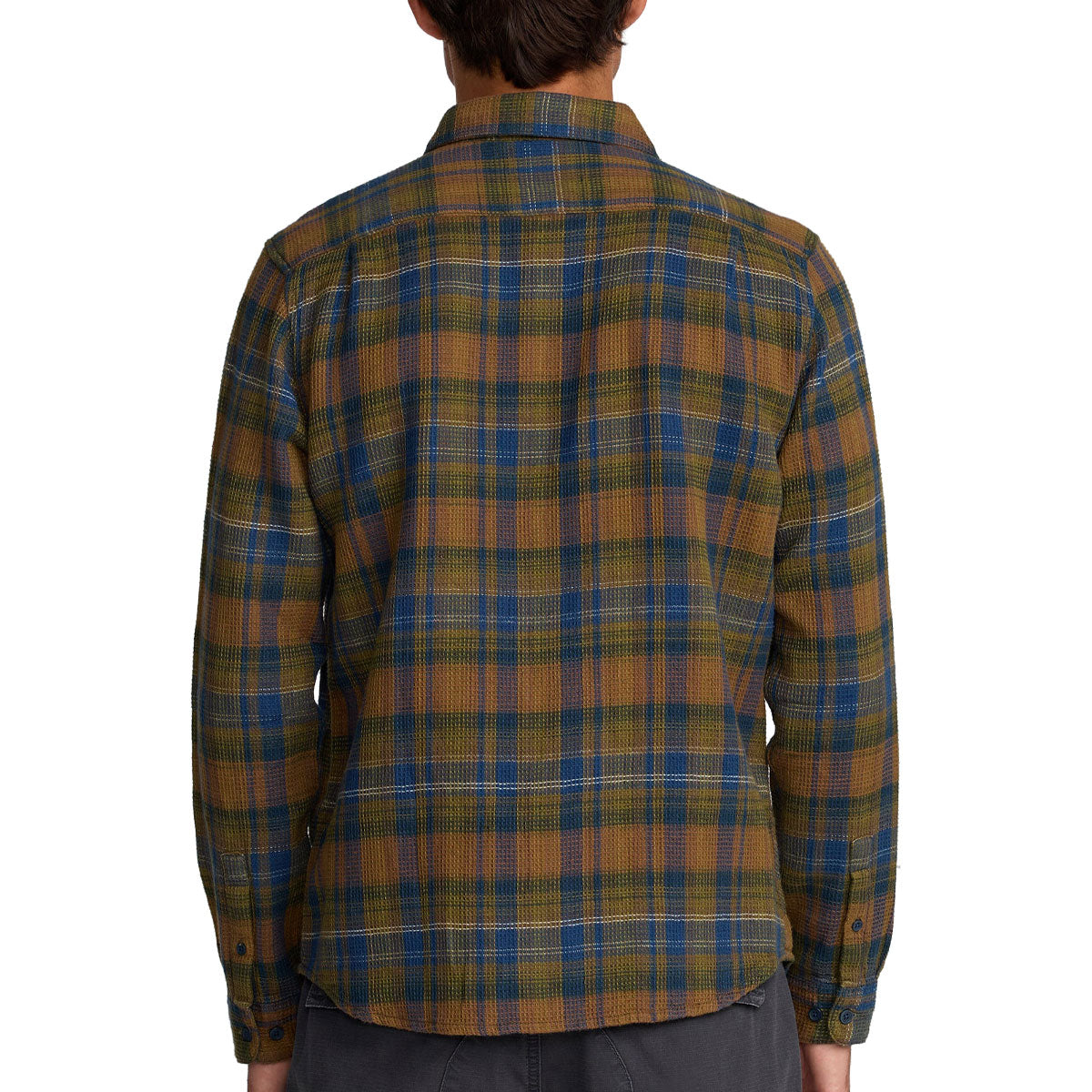 RVCA Dayshift Flannel Long Sleeve Shirt - Olive