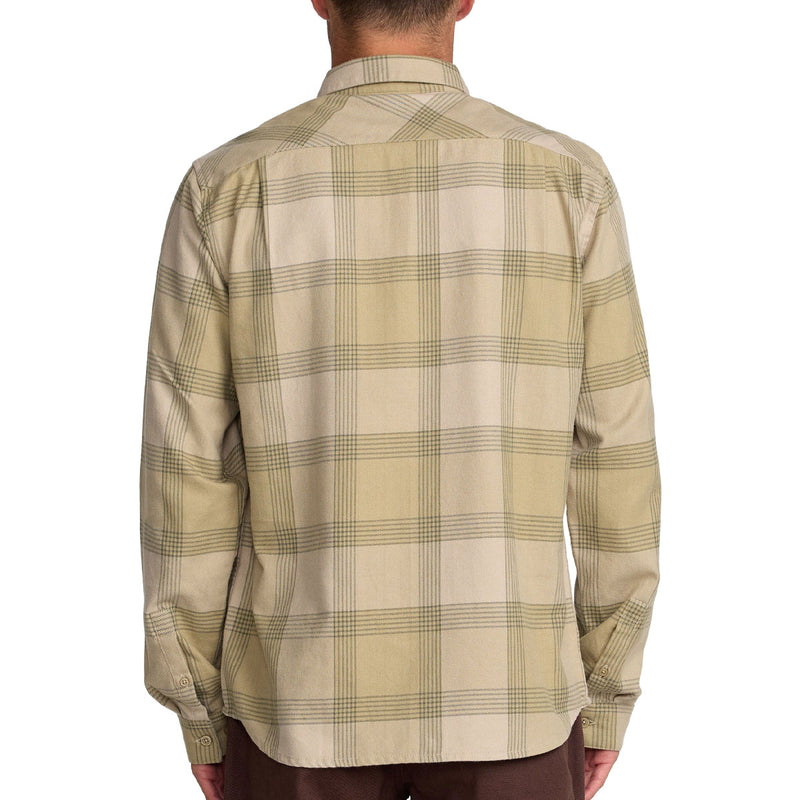 RVCA Thatll Work Flannel Shirt - Light Khaki
