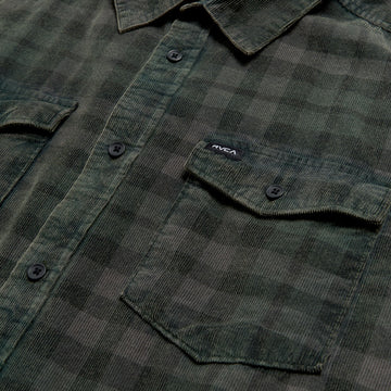 RVCA Artifice Cord Long Sleeve Shirt - Black Wash