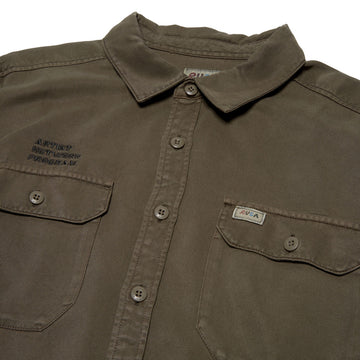 RVCA Mel G Moon Flower Long Sleeve Shirt - Mushroom