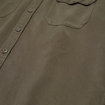 RVCA Mel G Moon Flower Long Sleeve Shirt - Mushroom