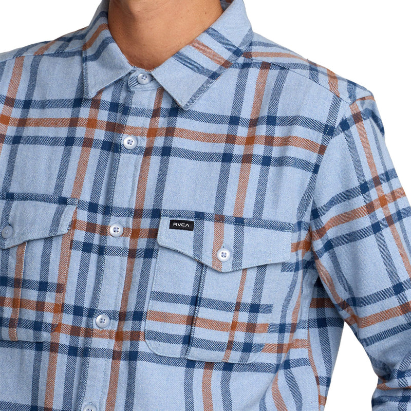 RVCA Hughes Flannel Shirt - Chambray