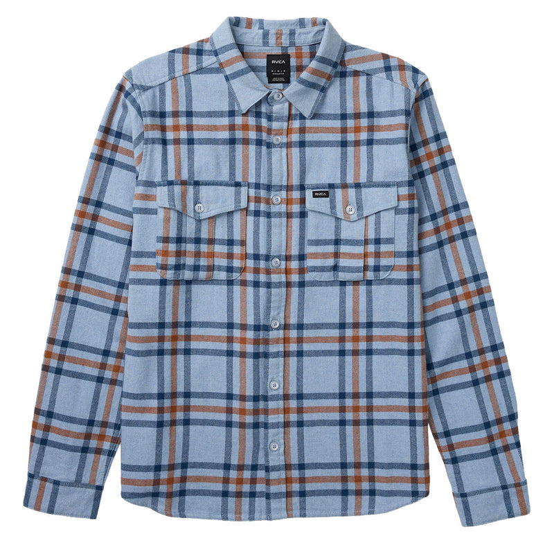 RVCA Hughes Flannel Shirt - Chambray
