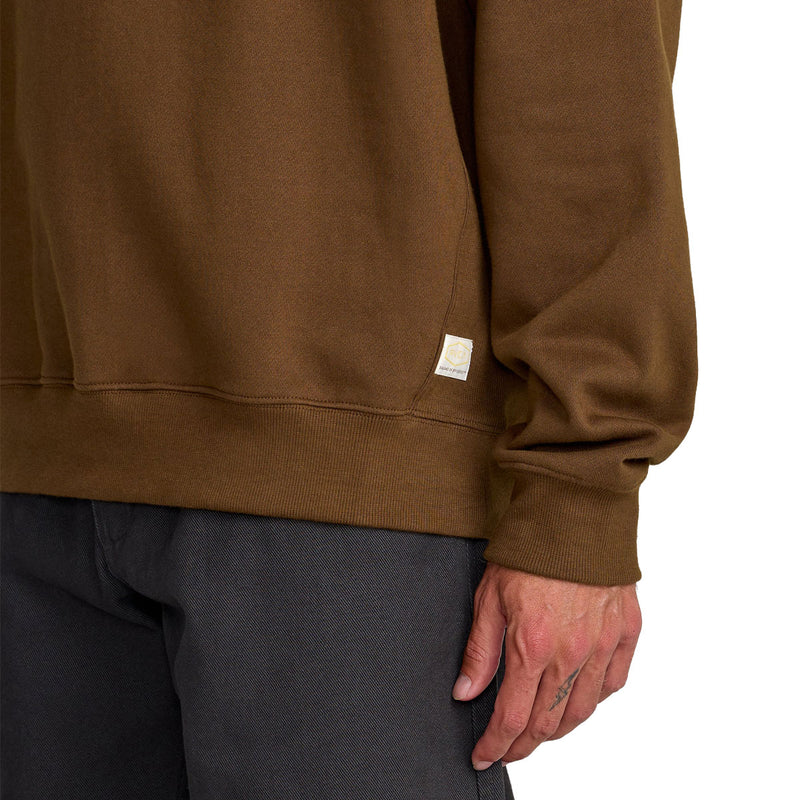 RVCA Dayshift Crew 2 Sweatshirt - Bombay Brown