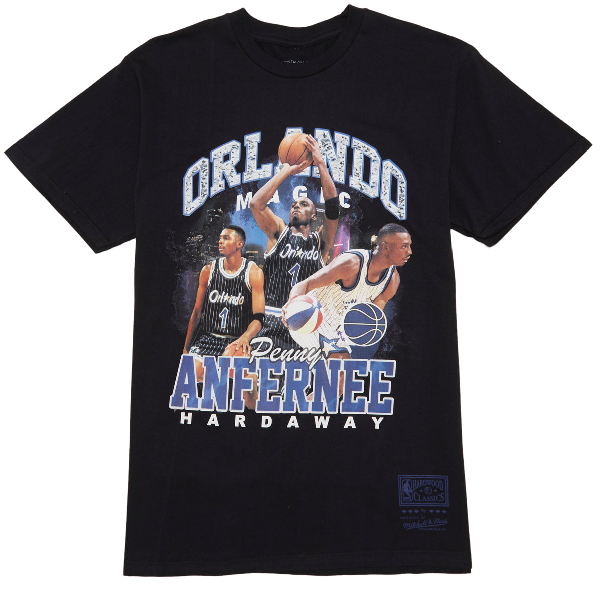 Mitchell & Ness x NBA Bling Magic Penny Hardaway T-Shirt - Black image 1