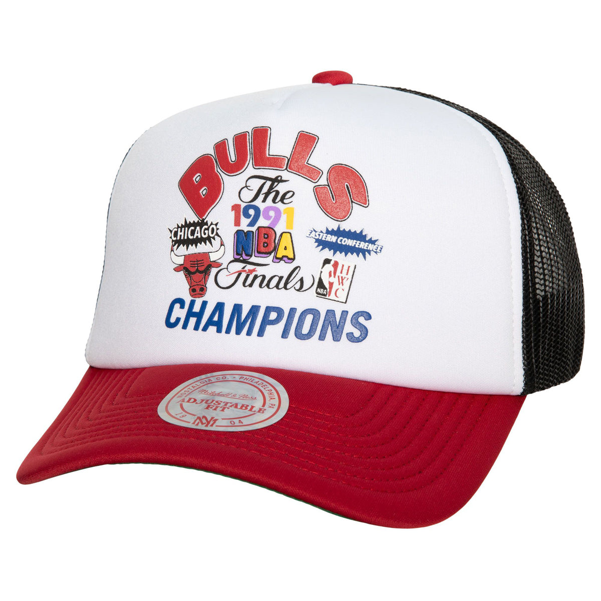 Mitchell & Ness x NBA Champs Fest Trucker Bulls Hat - White image 1