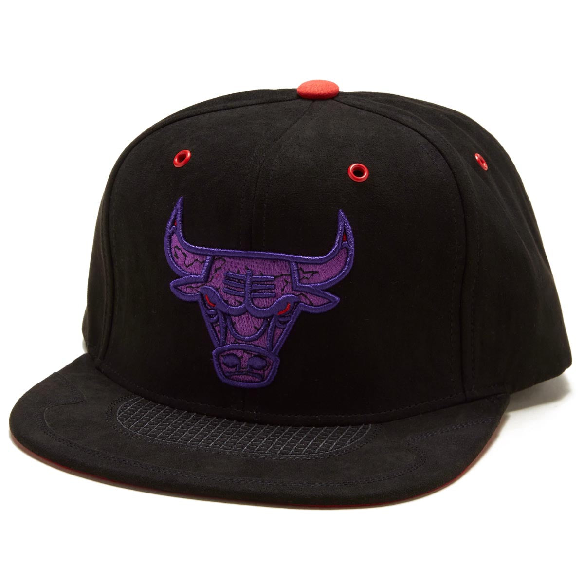 Mitchell & Ness x NBA Day 4 Snapback Bulls Hat - Black/Purple image 1