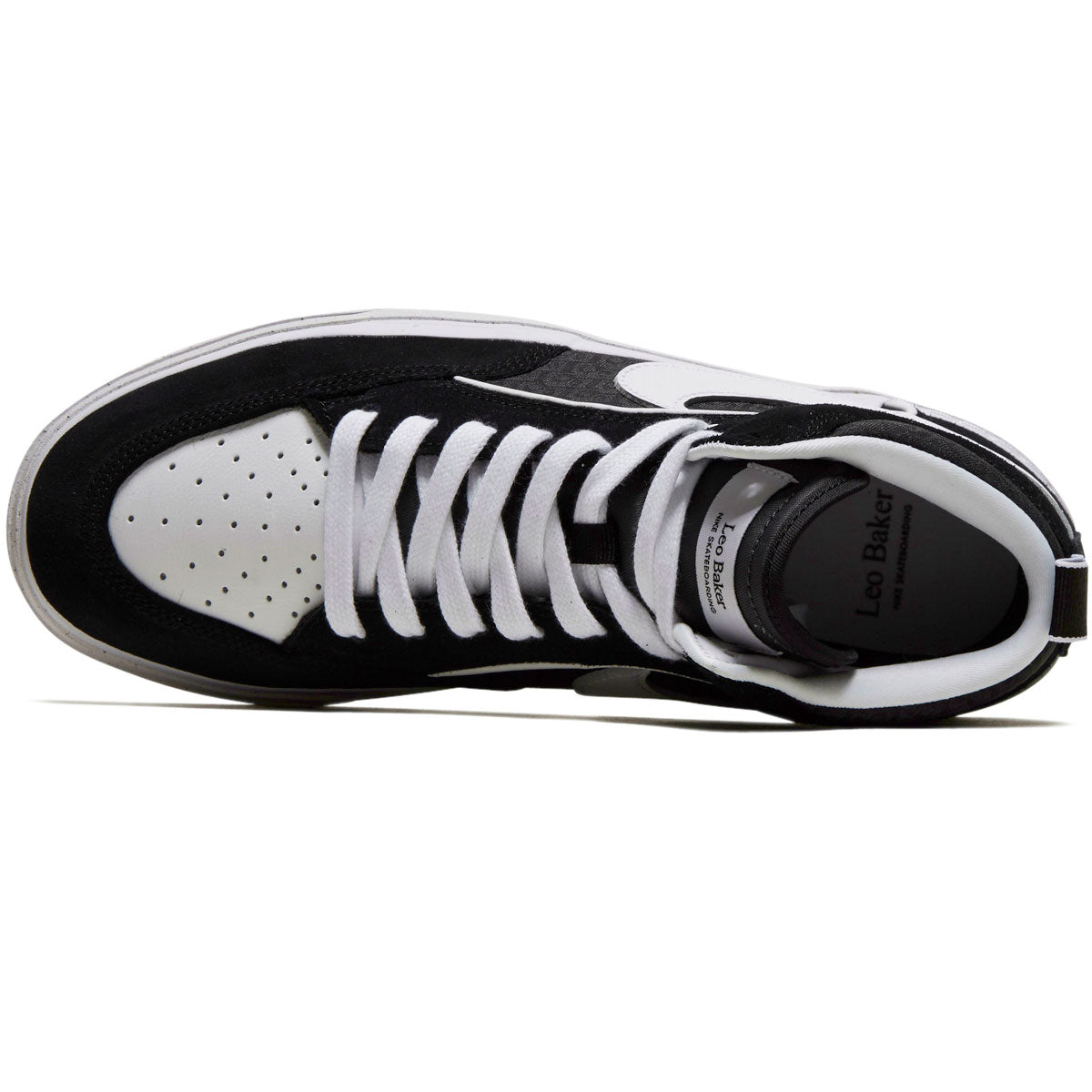 Nike SB React Leo Shoes - Black/White/Black/Gum Light Brown image 3