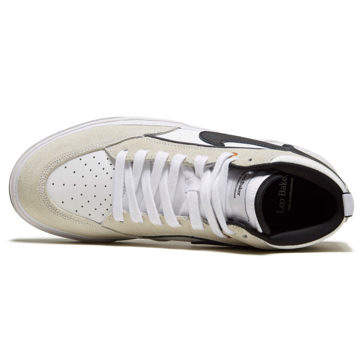 Nike SB React Leo Shoes - White/Black image 3