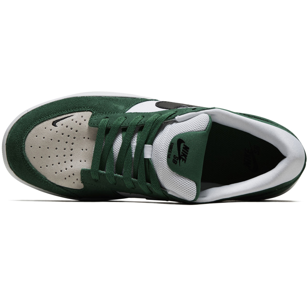 Nike SB Force 58 Shoes - Pine Green/Black/White/White image 3
