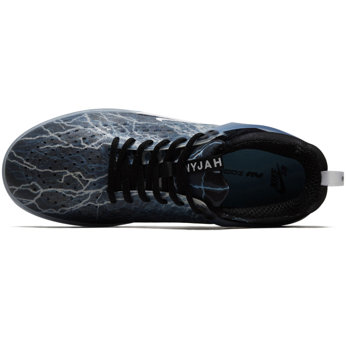 Nike SB Nyjah 3 Premium Shoes - Black/White/Deep Royal/White image 3
