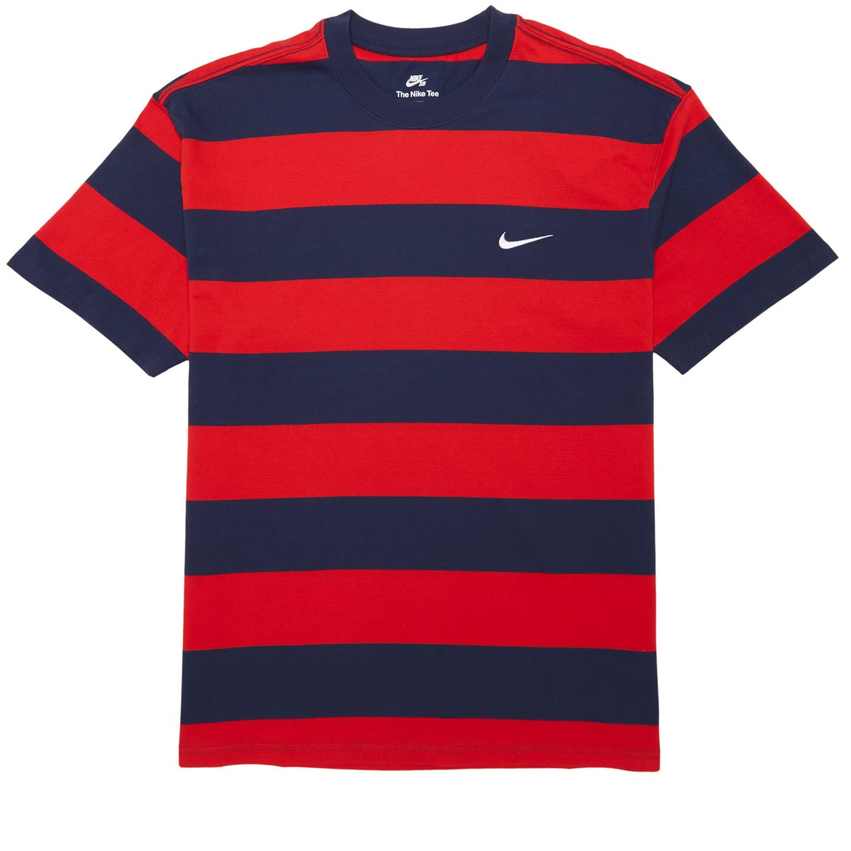 Nike SB Striped T-Shirt - University Red image 1