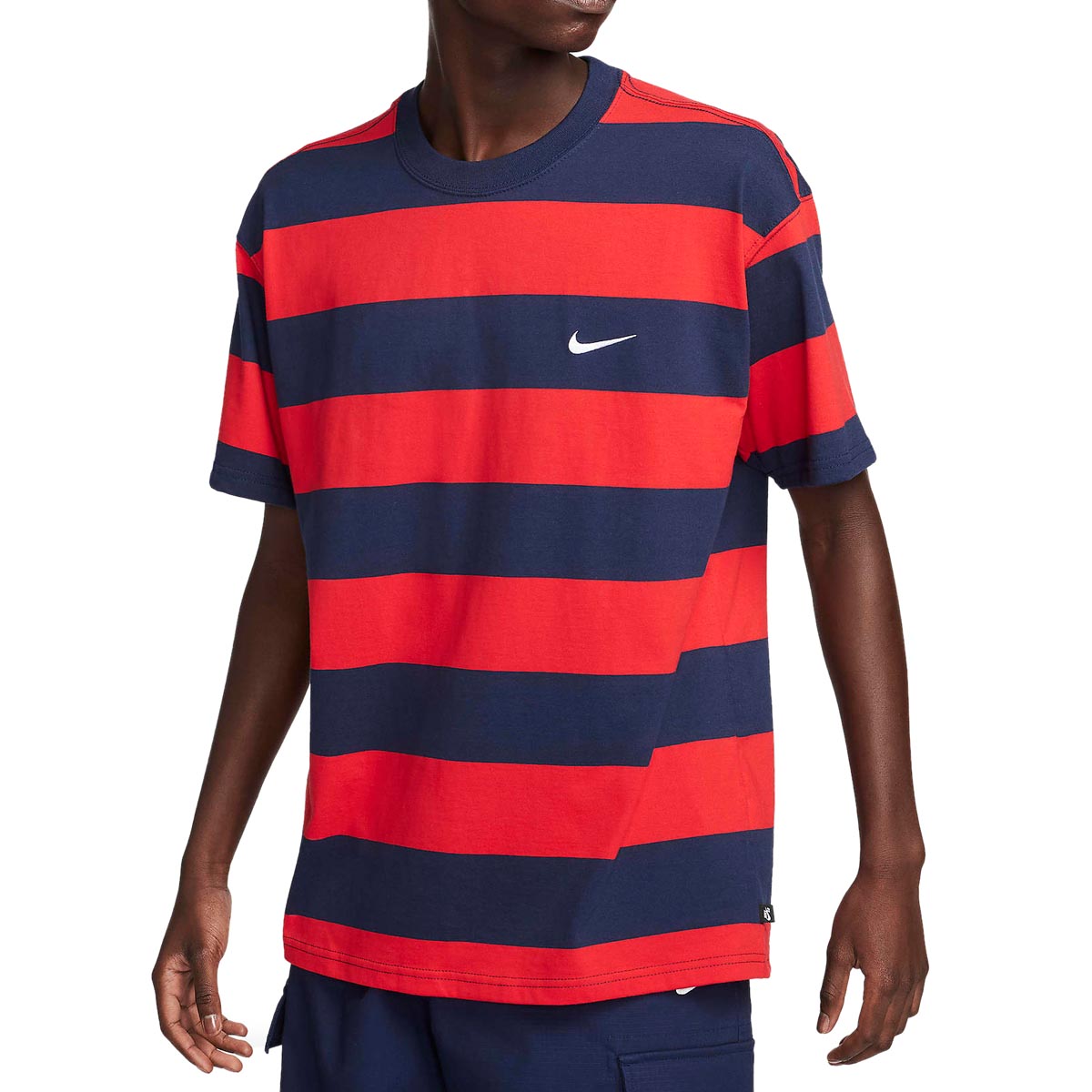 Nike SB Striped T-Shirt - University Red image 2