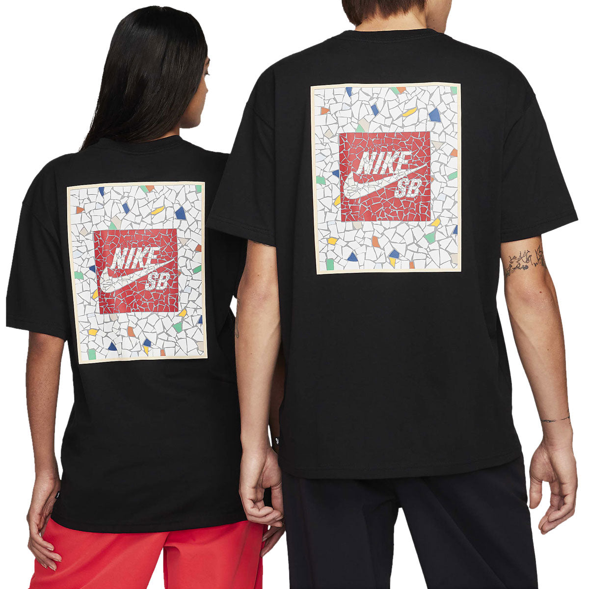 Nike SB Mosaic T-Shirt - Black image 3