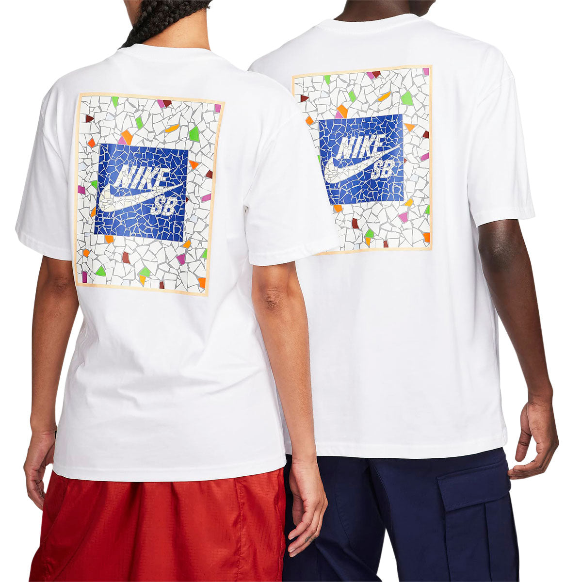 Nike SB Mosaic T-Shirt - White image 4