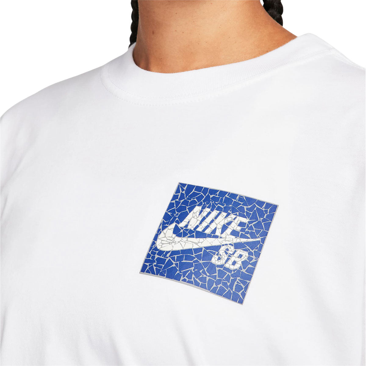 Nike SB Mosaic T-Shirt - White image 5