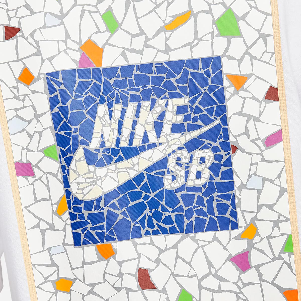 Nike SB Mosaic T-Shirt - White image 6