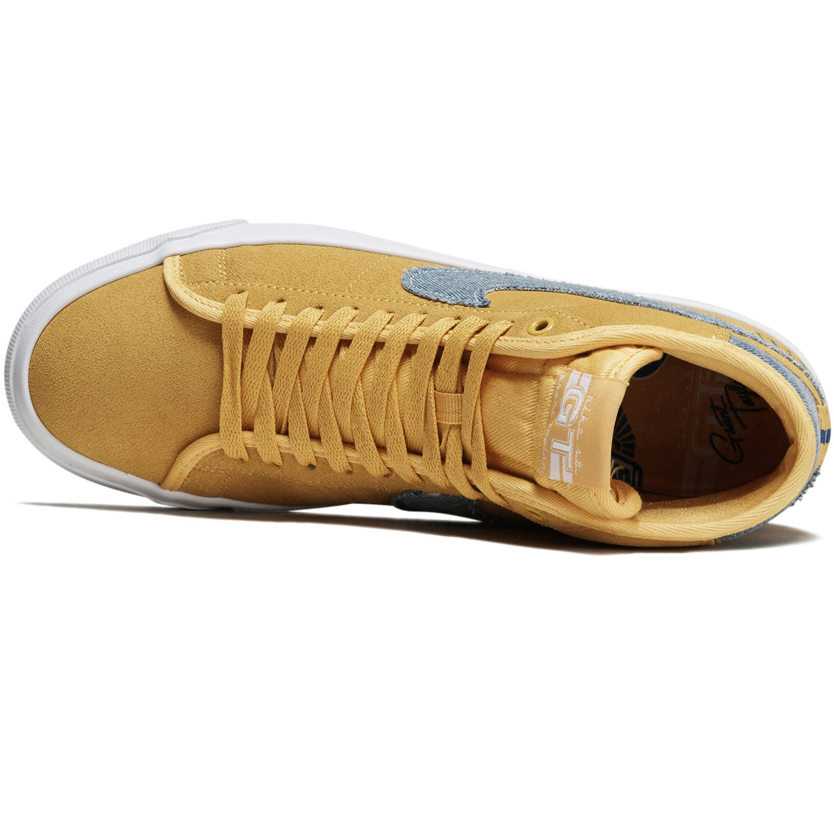 Nike SB Zoom Blazer Mid Pro GT Shoes - University Gold/Game Royal image 3