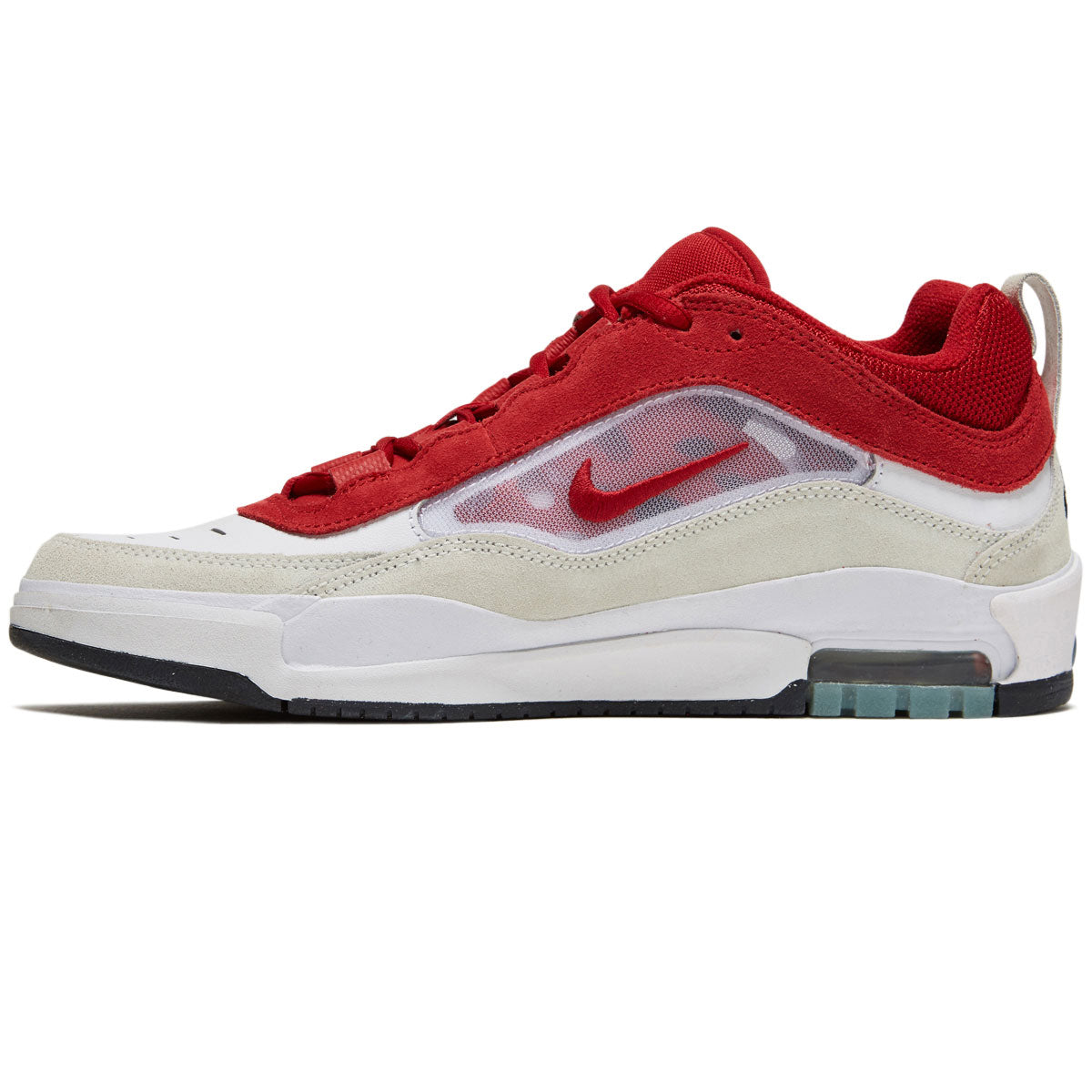 Nike SB Air Max Ishod Shoes - White/Varsity Red/Summit White image 2