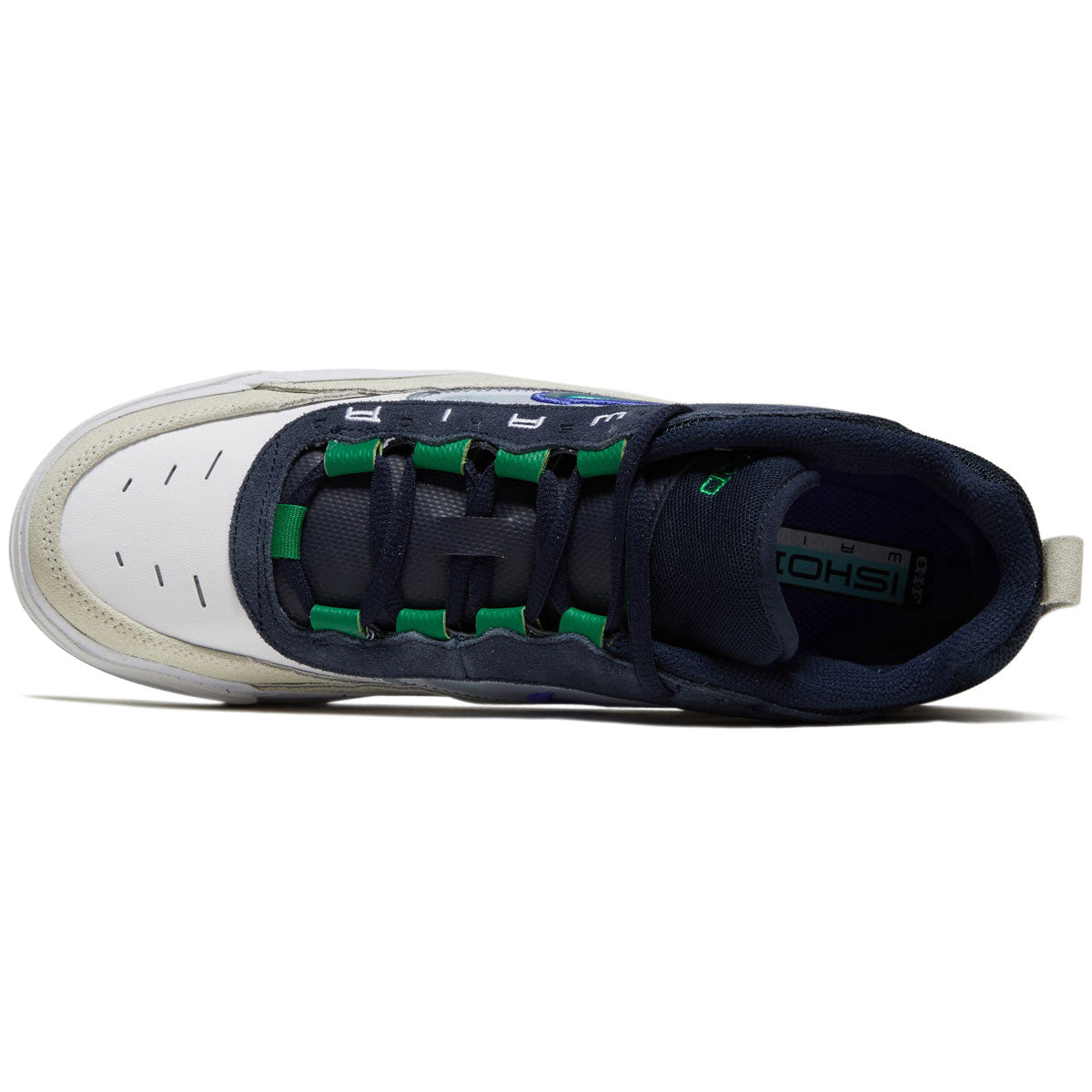 Nike SB Air Max Ishod Shoes - White/Persian Violet/Obsidian/Pine Green image 3