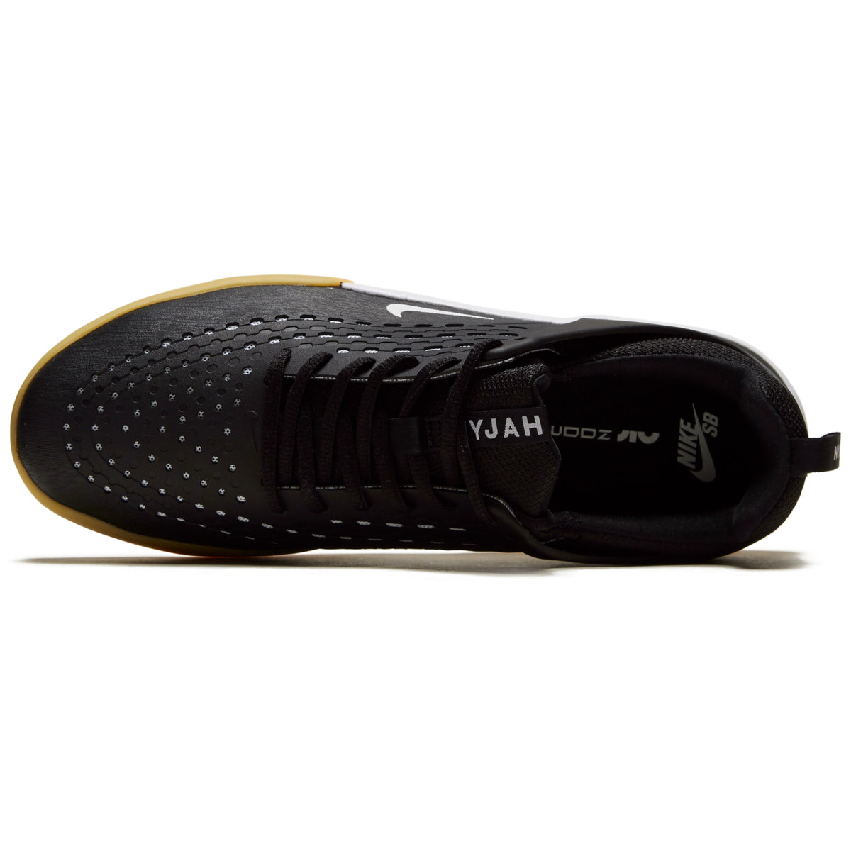 Nike SB Zoom Nyjah 3 Shoes - Black/White/Black/White image 3