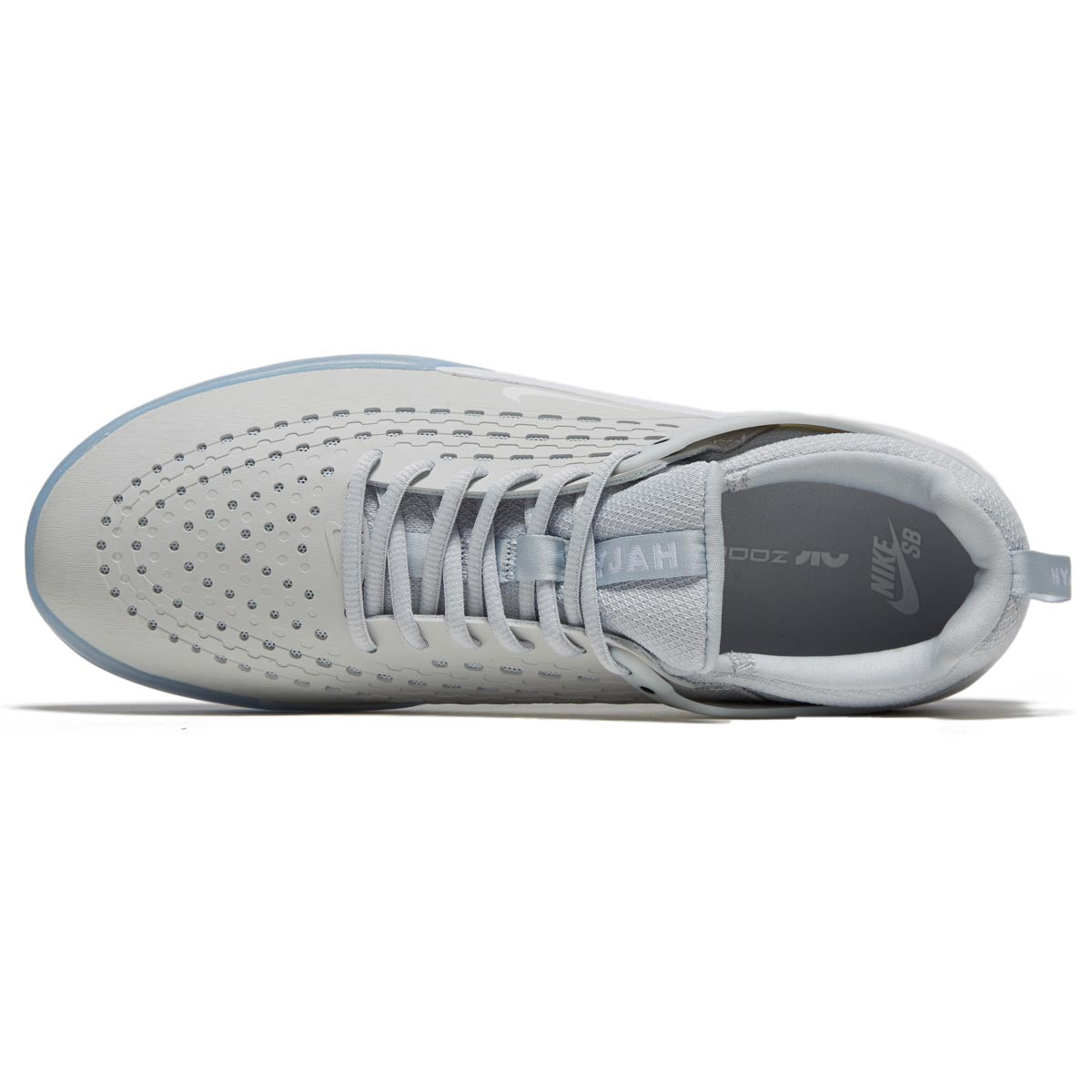 Nike SB Zoom Nyjah 3 Shoes - Pure Platinum/White/Pure Platinum/Volt image 3
